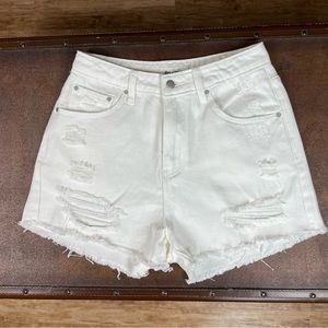 Day & Moon KanCan High Rise Denim Shorts. SZ:S. Hazel.